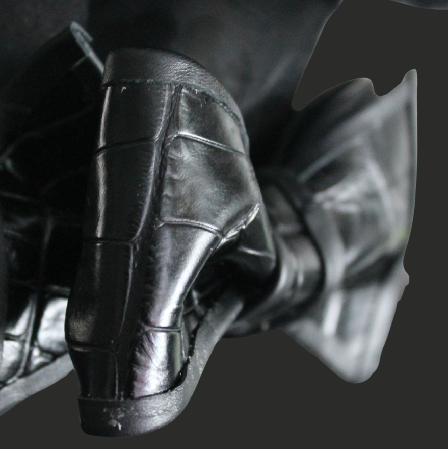 EMJ Black Croc Bow Tie 