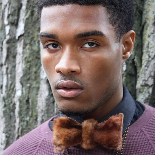Mink Bow Tie